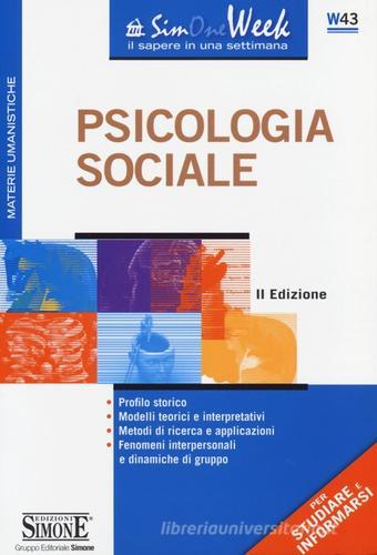 Psicologia sociale edito da Edizioni Giuridiche Simone