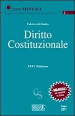 Diritto costituzionale di Federico Del Giudice edito da Edizioni Giuridiche Simone