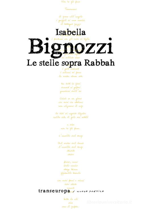 Le stelle sopra Rabbah di Isabella Bignozzi edito da Transeuropa