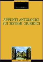 Appunti antologici sui sistemi giuridici di Francesco De Simone edito da Liguori