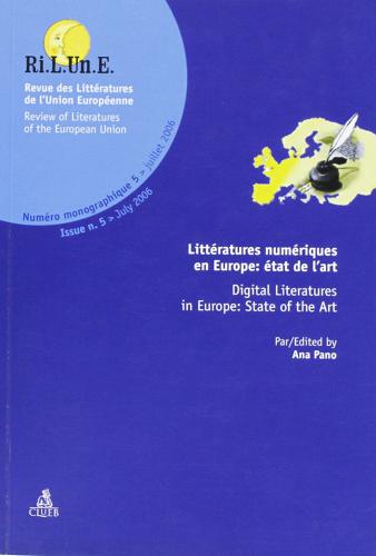 Ri.L.Un.E. Revue des littératures de l'union européenne vol.5 edito da CLUEB