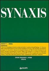 Quaderni di Synaxis vol.24.1 edito da Giunti Editore