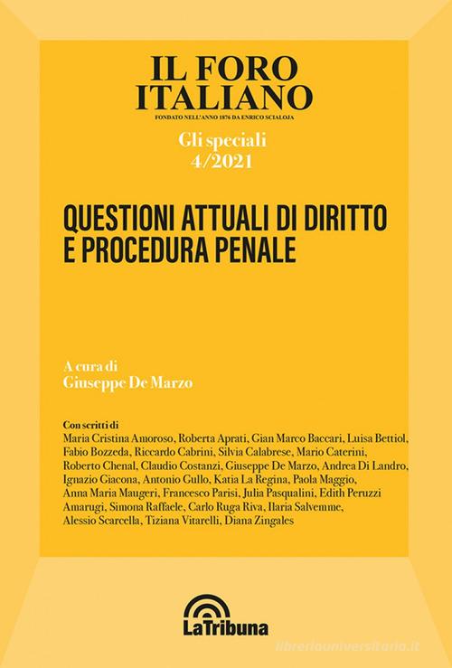 Il Foro italiano. Gli speciali (2021) vol.4 edito da La Tribuna
