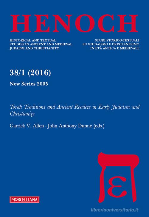 Henoch (2016) vol.38.1 edito da Morcelliana