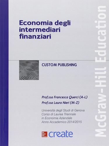 Economia degli intermediari finanziari edito da McGraw-Hill Education