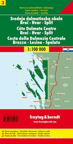 Costa Dalmata 3 1:100.000 edito da Freytag & Berndt