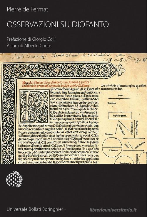 Osservazioni su Diofanto di Pierre de Fermat edito da Bollati Boringhieri