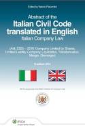 Ebook Italian Civil Code translated in English di Valerio Piacentini edito da Ipsoa