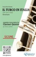 Ebook Score of "Il Turco in Italia" for Clarinet Quintet di Gioacchino Rossini, a cura di Enrico Zullino edito da Glissato Edizioni Musicali