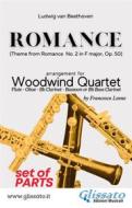 Ebook Romance - Woodwind Quartet (PARTS) di Ludwig van Beethoven, a cura di Francesco Leone edito da Glissato Edizioni Musicali