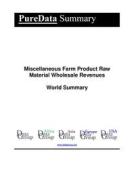 Ebook Miscellaneous Farm Product Raw Material Wholesale Revenues World Summary di Editorial DataGroup edito da DataGroup / Data Institute