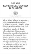 Ebook Sonetti del giorno di quarzo di Nove Aldo edito da Einaudi