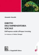 Ebook Diritto dell'imprenditoria sociale di Alessandro Mazzullo edito da Giappichelli Editore