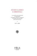 Ebook Studi Classici e Orientali LXIV 2018 di AA.VV. edito da Pisa University Press