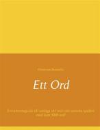 Ebook Ett Ord di Dimitrios Romvelis edito da Books on Demand