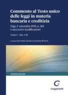 Ebook Commento al Testo unico delle leggi in materia bancaria e creditizia di Aurelio Mirone edito da Giappichelli Editore