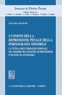 Ebook I confini della repressione penale della pornografia minorile di Malaika Bianchi edito da Giappichelli Editore
