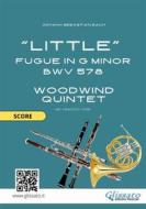 Ebook Woodwind Quintet "Little" Fugue in G minor (score) di Johann Sebastian Bach edito da Glissato Edizioni Musicali