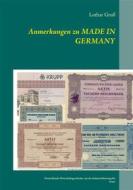 Ebook Anmerkungen zu Made in Germany di Lothar Groß edito da Books on Demand
