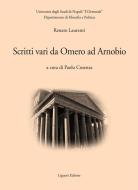 Ebook Scritti vari da Omero ad Arnobio di Renato Laurenti, Paolo Cosenza edito da Liguori Editore
