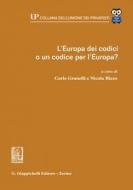 Ebook L'Europa dei codici o un codice per l'Europa? - e-Book edito da Giappichelli Editore