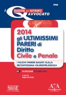 Ebook 2014 Gli ultimissimi pareri di Diritto Civile e Penale di Fabio Piccioni edito da Edizioni Simone