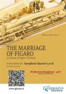Ebook Eb Baritone part "The Marriage of Figaro" - Sax Quartet di Wolfgang Amadeus Mozart edito da Glissato Edizioni Musicali