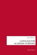 Ebook Language for Academic Purposes di Aliyu Kamal edito da Galda Verlag