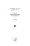 Ebook Studi Classici e Orientali LXVI 2020 di AA.VV. edito da Pisa University Press