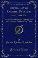 Ebook Dictionary of Kashmiri Proverbs and Sayings di James Hinton Knowles edito da Forgotten Books