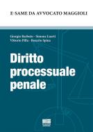 Ebook Diritto processuale penale di Giorgio Barbuto, Simone Luerti, Vittorio Pilla, Rosario Spina edito da Maggioli