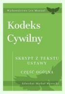 Ebook Kodeks cywilny. Cz??? ogólna di Micha? Wysocki edito da e-bookowo.pl