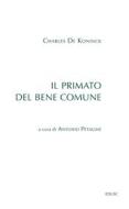Ebook Il primato del bene comune contro i personalisti di Charles de Koninck edito da EDUSC
