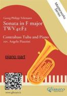 Ebook (piano part) Sonata in F major - Contrabass Tuba and Piano di Angelo Piazzini, Georg Philipp Telemann edito da Glissato Edizioni Musicali
