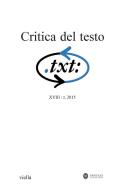 Ebook Critica del testo (2015) Vol. 18/2 di Autori Vari edito da Viella Libreria Editrice