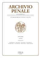Ebook Archivio Penale 3/2014 di AA. VV. edito da Pisa University Press Srl