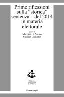 Ebook Prime riflessioni sulla "storica" sentenza 1 del 2014 in materia elettorale di AA. VV. edito da Franco Angeli Edizioni