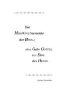 Ebook Die Musikinstrumente der Bibel di Jochen Schneider edito da Books on Demand