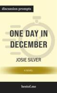 Ebook Summary: "One Day in December: A Novel" by Josie Silver | Discussion Prompts di bestof.me edito da bestof.me