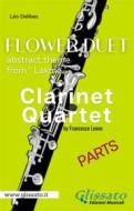 Ebook "Flower Duet" abstract theme - Clarinet Quartet (parts) di Francesco Leone, Léo Delibes edito da Glissato Edizioni Musicali