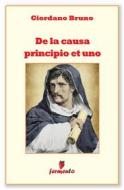 Ebook De la causa principio et uno di giordano bruno edito da Fermento