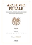 Ebook Archivio Penale 2/2015 di AA.VV. edito da Pisa University Press Srl