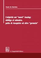 Ebook L' atipicità dei nuovi leasing di De Martinis Paolo edito da Giappichelli Editore