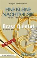 Ebook Allegro from "Eine Kleine Nachtmusik" for Brass Quintet (score) di Wolfgang Amadeus Mozart, Francesco Leone edito da Glissato Edizioni Musicali
