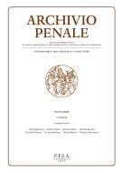 Ebook Archivio Penale 1/2016 di AA.VV edito da Pisa University Press Srl