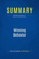 Ebook Summary: Winning Behavior di BusinessNews Publishing edito da Business Book Summaries