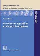 Ebook Licenziamenti ingiustificati e principio di uguaglianza - e-Book di Gabriele Franza edito da Giappichelli Editore