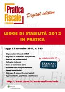 Ebook Legge di stabilità 2012 in pratica di AA. VV. edito da Ipsoa