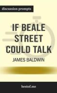 Ebook Summary: "If Beale Street Could Talk" by James Baldwin | Discussion Prompts di bestof.me edito da bestof.me