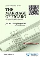 Ebook Bb Trumpet 2 part: "The Marriage of Figaro" overture for Trumpet Quartet di Wolfgang Amadeus Mozart edito da Glissato Edizioni Musicali